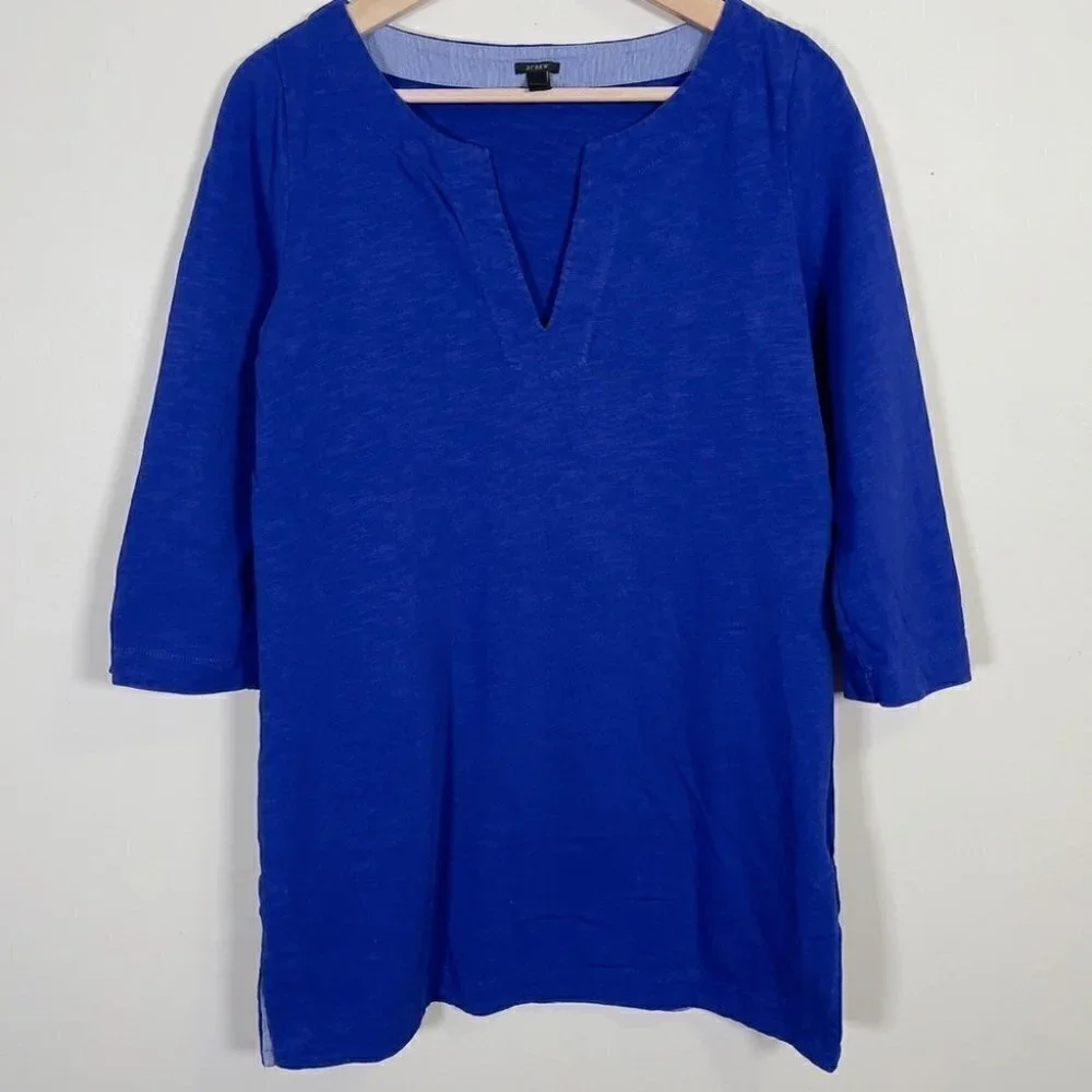 J.CREW TUNIC DRESS IN ROYAL BLUE